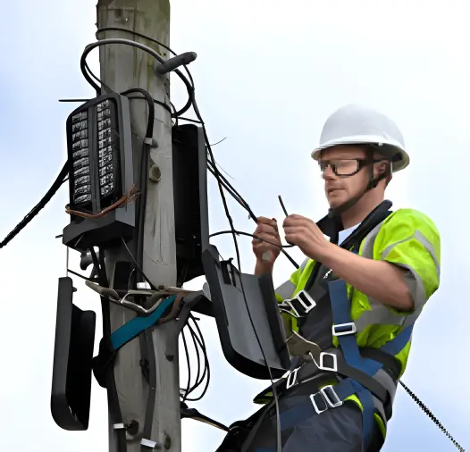Specializing In Fiber Optic Services And Communication Space Pole Attachments